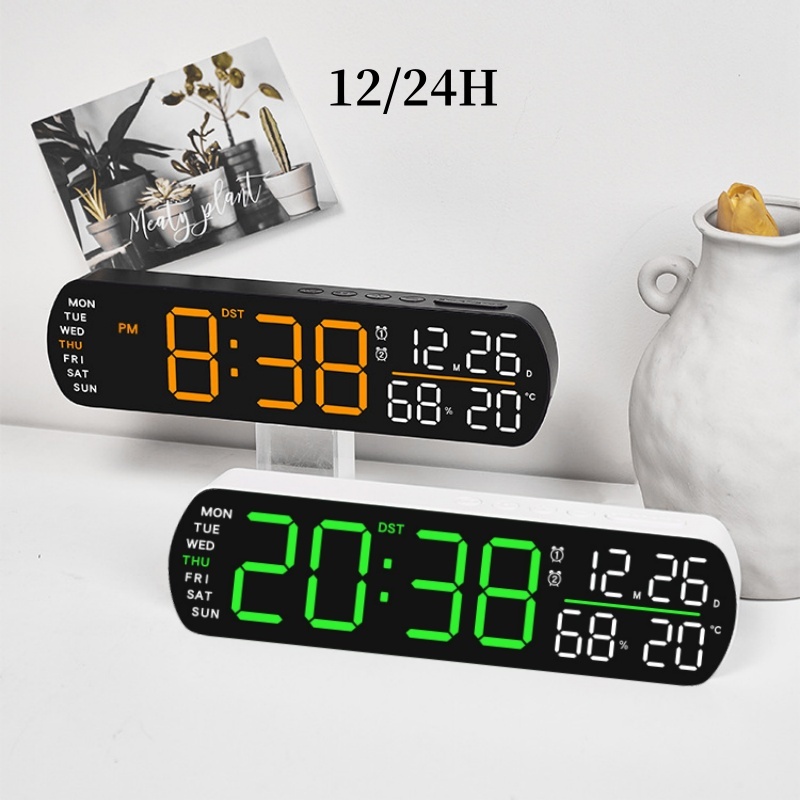 Digital Timer Countdown - LED Alarm Clock TEMP Humidity Date