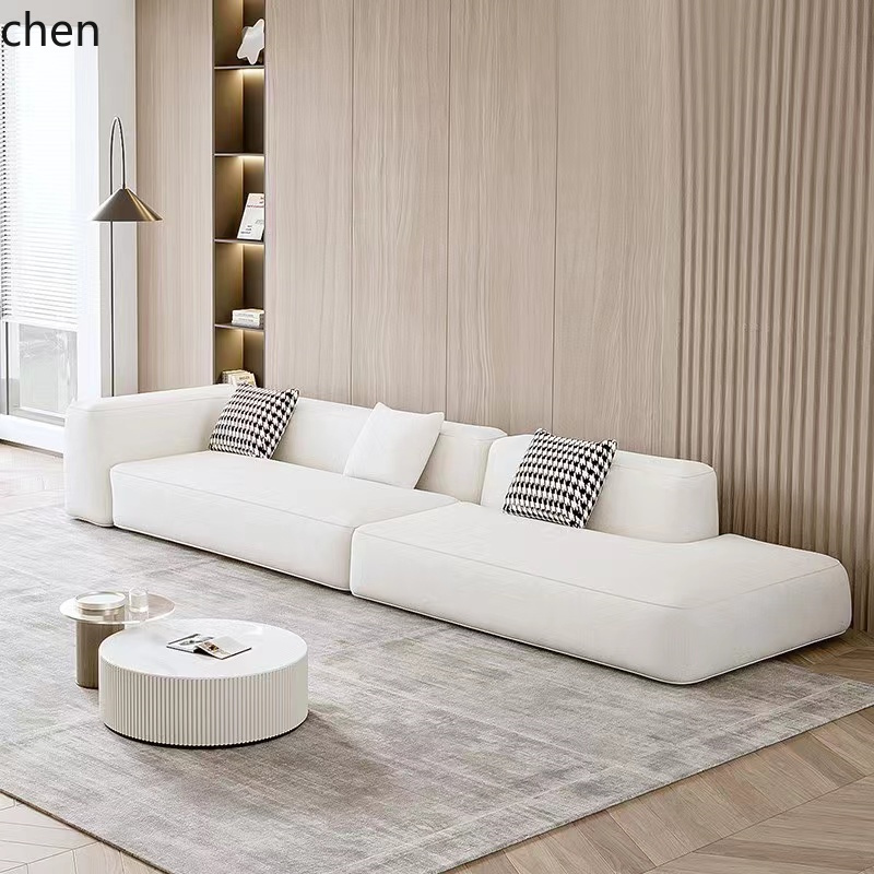 Tech Office Reception - YFY Simple Minimalist L-Shaped Corner Living