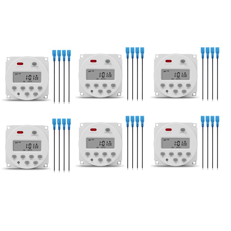 Digital Timer Countdown - 6X SINOTIMER 1 Second Interval 12V
