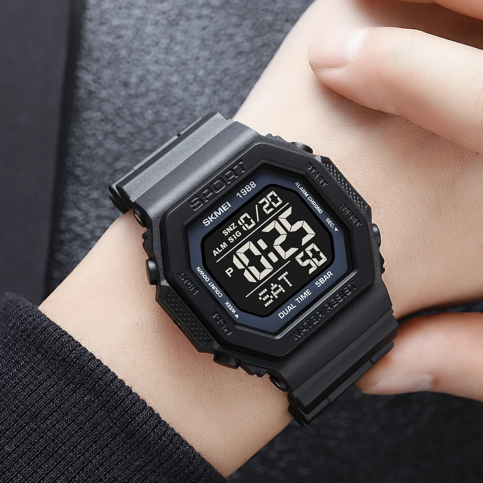 Skmei 1988 Men's Military Coun - đánh giá và giá Digital Timer Countdown