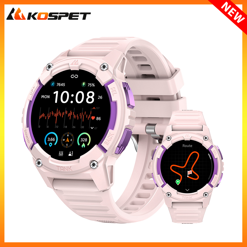 KOSPET TANK S2 GPS Smart Watch - đánh giá và giá Digital Timer Countdown
