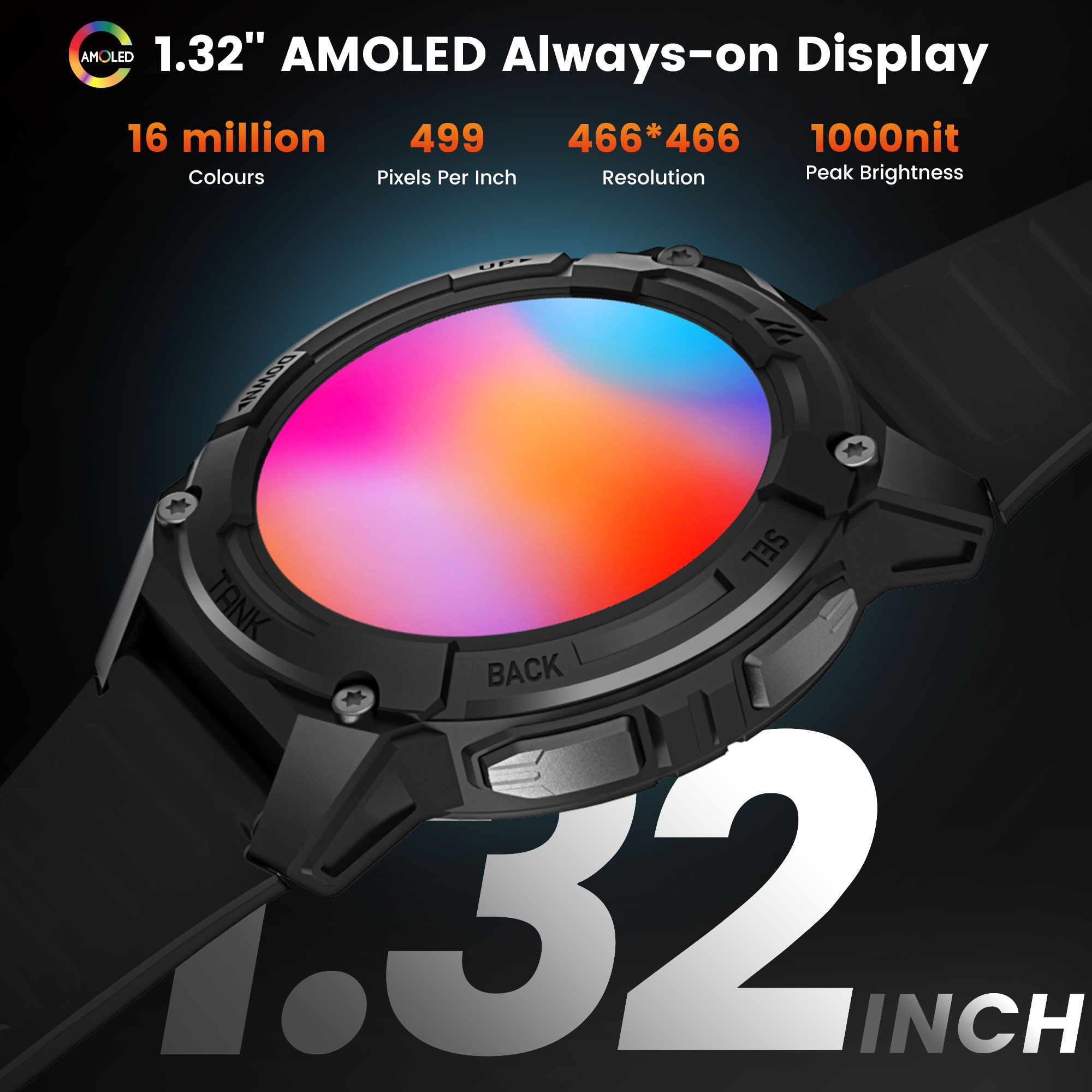 KOSPET TANK S2 GPS Smart Watch - đánh giá và giá Digital Timer Countdown