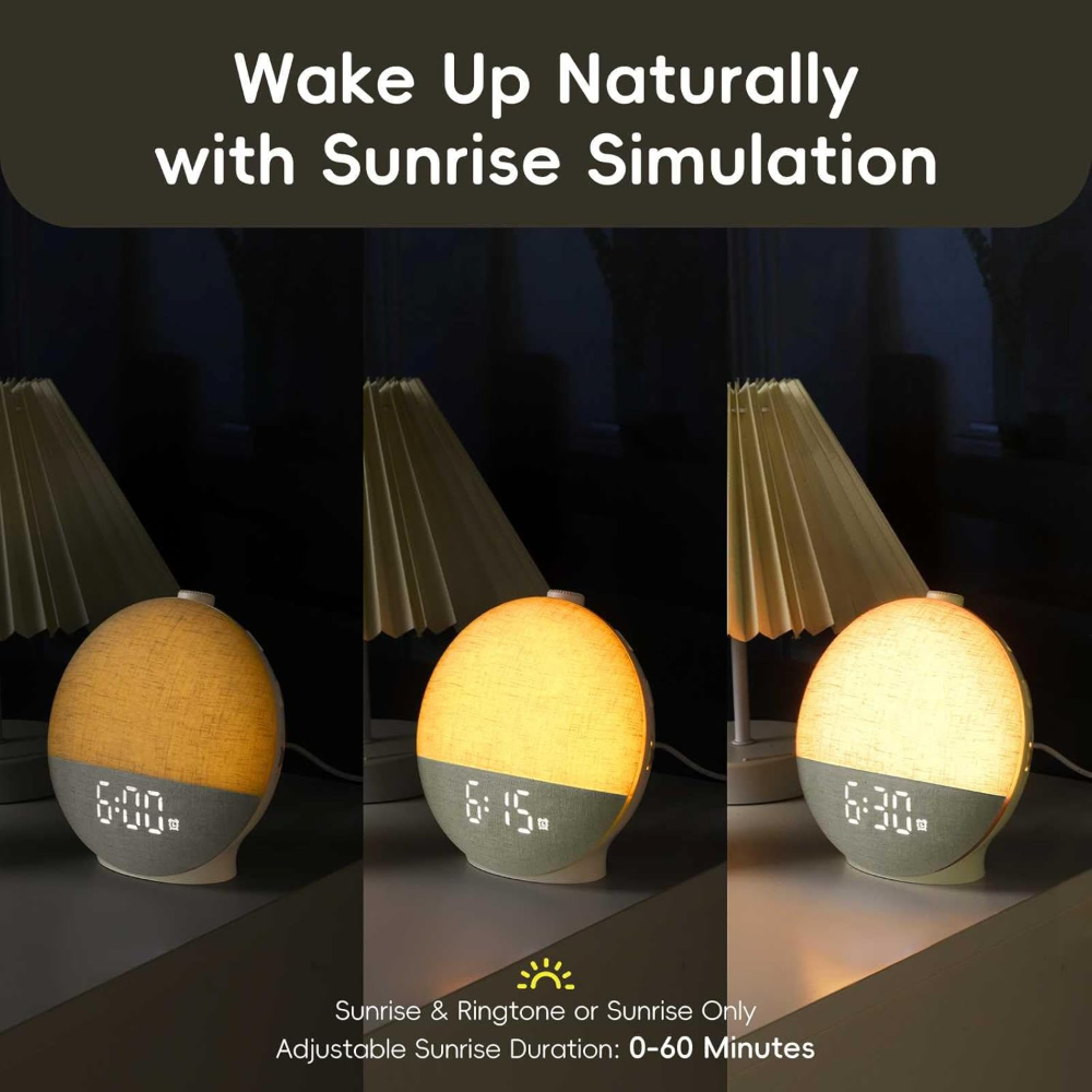 Wake Up Light Sunrise Alarm Cl - đánh giá và giá Digital Timer Countdown