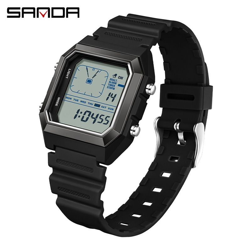 SANDA 6307 New Men's Digital M - đánh giá và giá Digital Timer Countdown