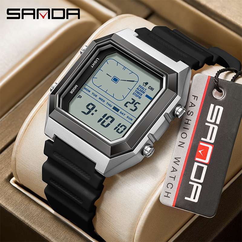 SANDA 6307 New Men's Digital M - đánh giá và giá Digital Timer Countdown