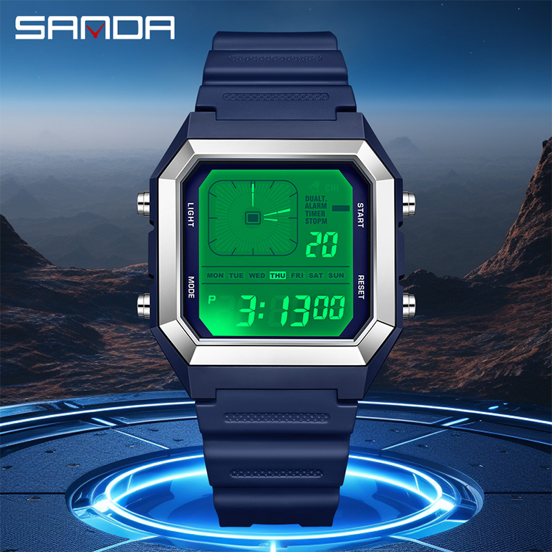 SANDA 6307 New Men's Digital M - đánh giá và giá Digital Timer Countdown