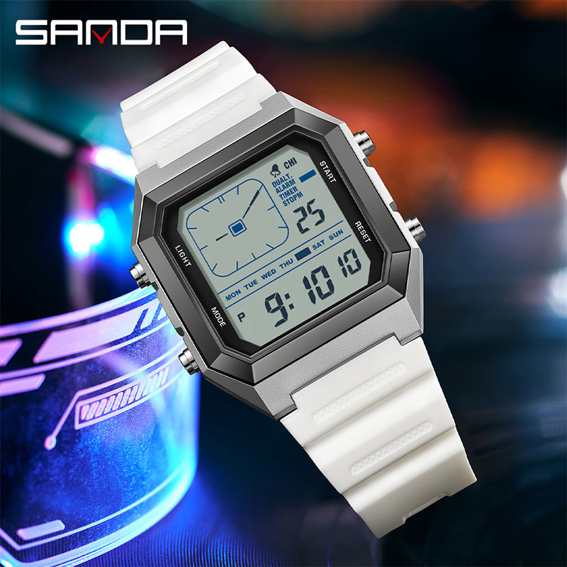 SANDA 6307 New Men's Digital M - đánh giá và giá Digital Timer Countdown